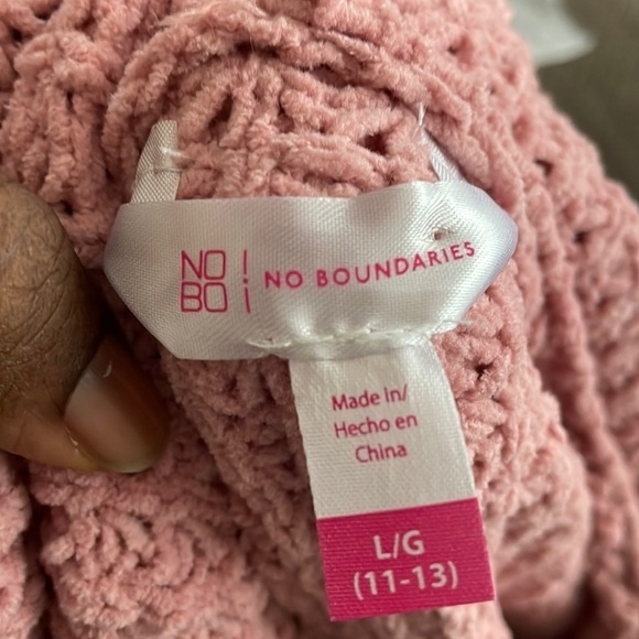 - No Boundaries Juniors lace Up Pullover Size L - Picture 8 of 9